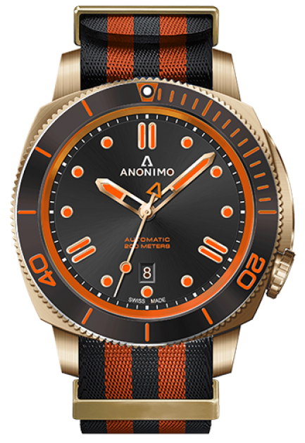 Anonimo AM 1002.12.007.A17 Nautilo Automatic Bronze Black