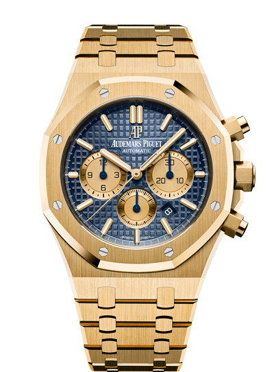 Audemars Piguet Royal Oak 26331BA.OO.1220BA.02 Chronograph, 18K Yellow Gold, Green Index Dial 41 mm