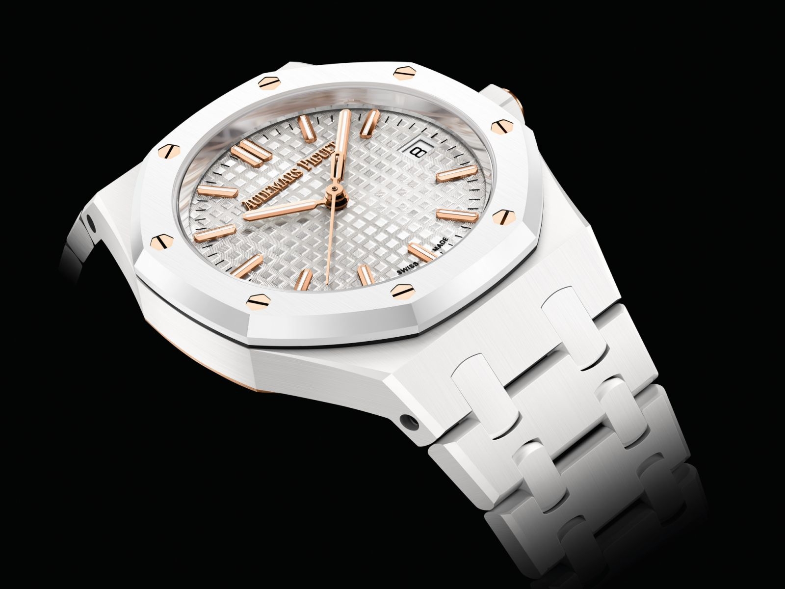 Audemars Piguet 77350CB.OO.1266CB.01 Royal Oak Selfwinding 34 White Ceramic / White » WatchBase