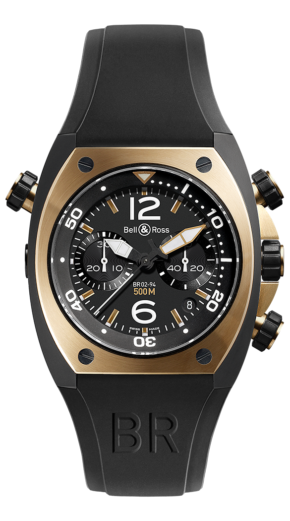 Bell Ross BR02 CHR BICOLOR BR 02 92 Chronograph Rose Gold