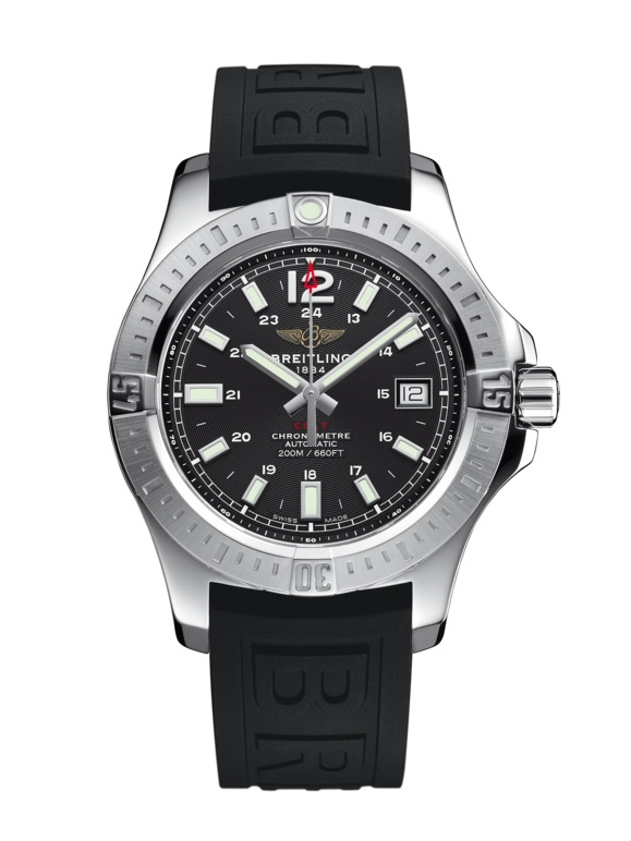 Breitling A1731311.BE90.150S : Colt 41 Automatic Volcano Black / Rubber ...