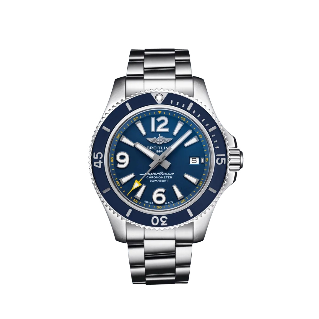 Breitling A173661A1C1 : Superocean 42 Stainless Steel / Blue / Japan ...