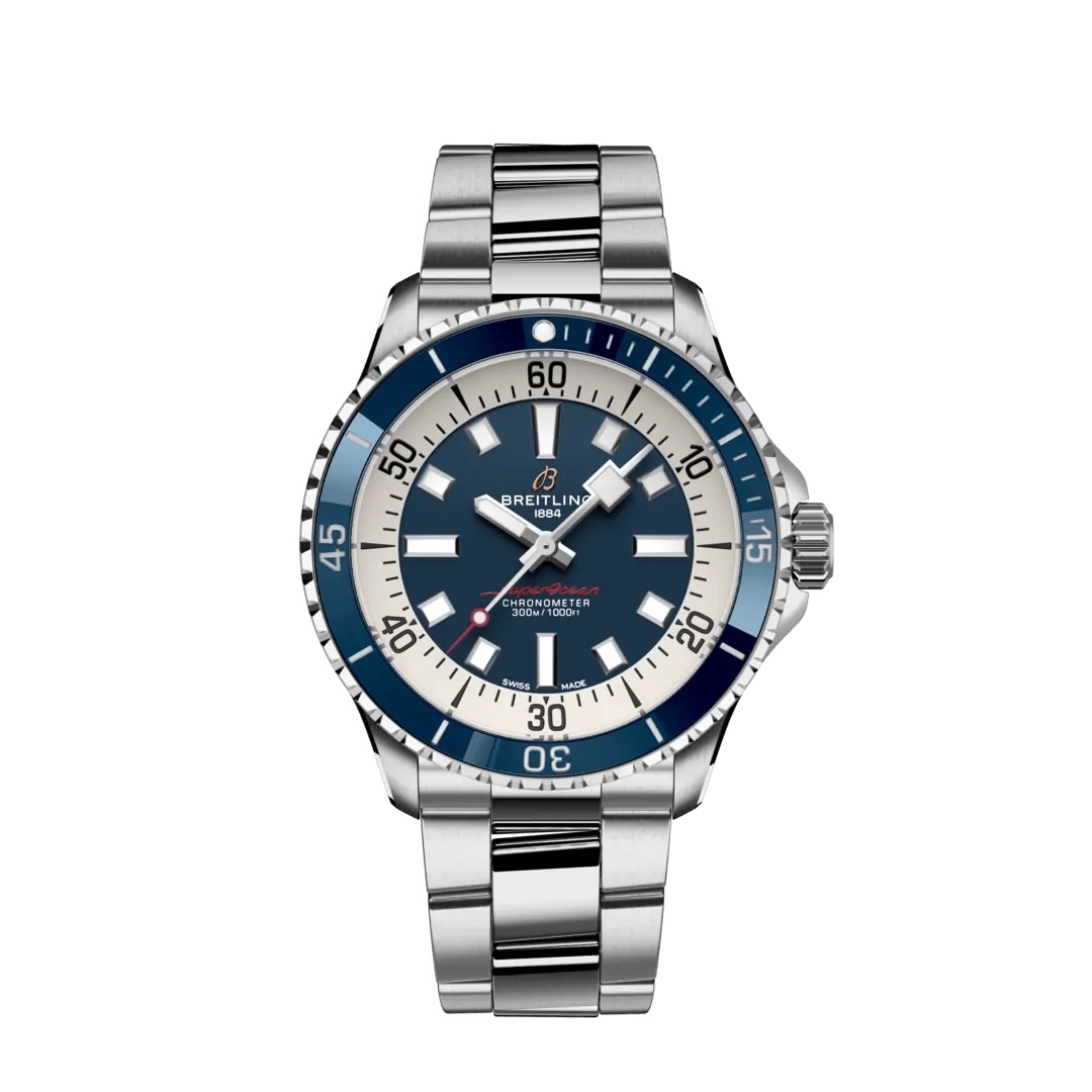 Breitling A17375E71C1A1 : SuperOcean Automatic 42 Stainless Steel ...
