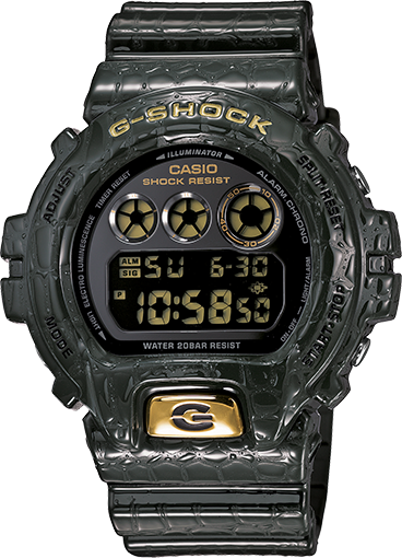 Casio DW-6900CR-3 : DW-6900CR-3 Green Crocodile » WatchBase