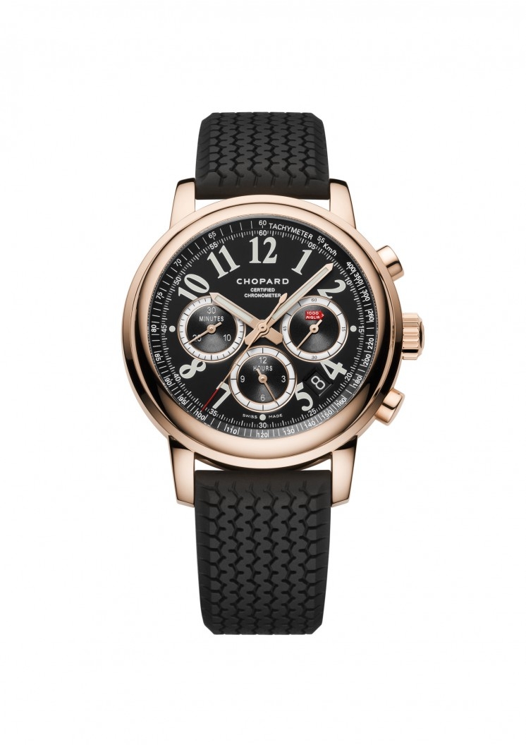 Chopard 161274 5005 Mille Miglia Chronograph Rose Gold Black