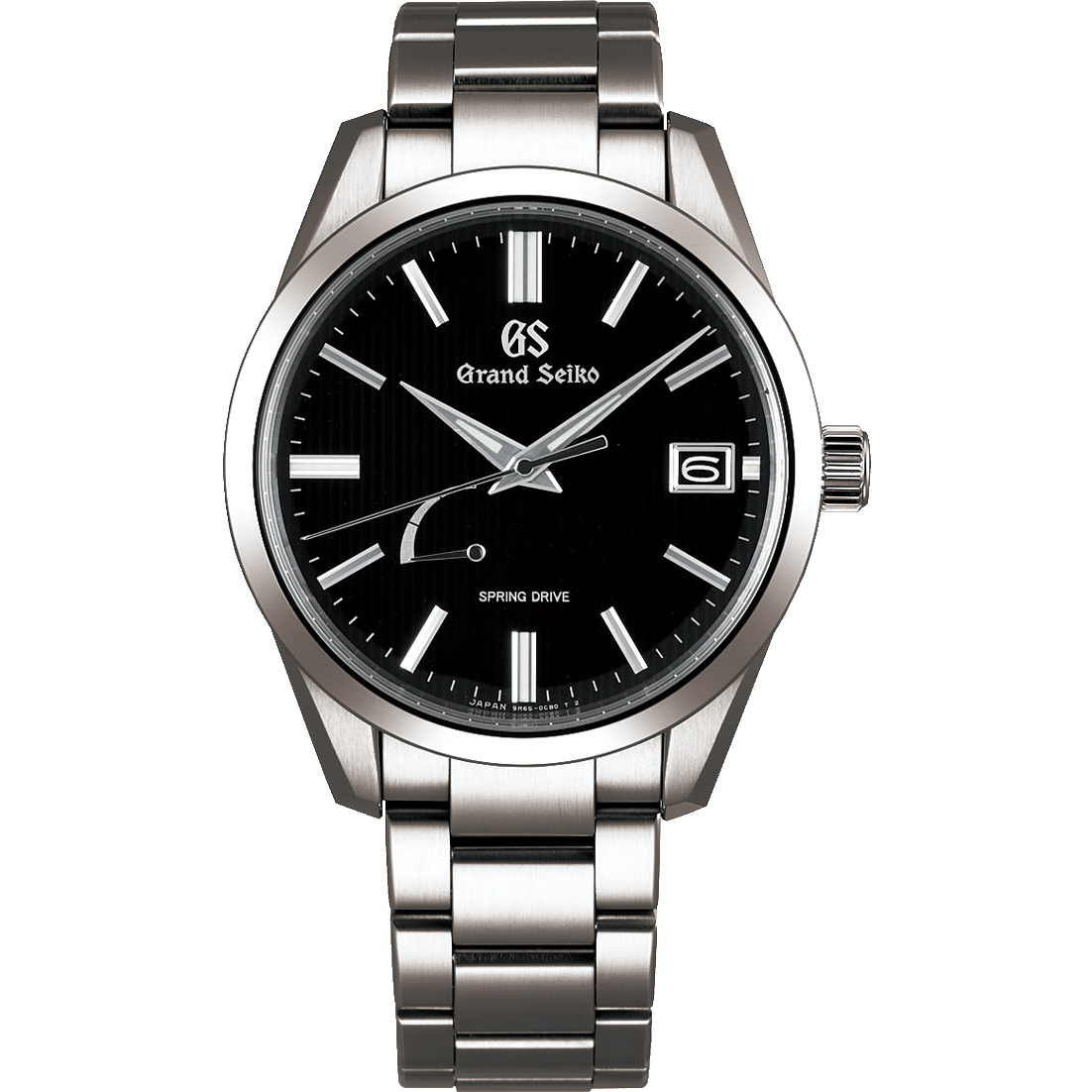 Grand Seiko SBGA349 : Spring Drive Titanium / Black / Bracelet » WatchBase