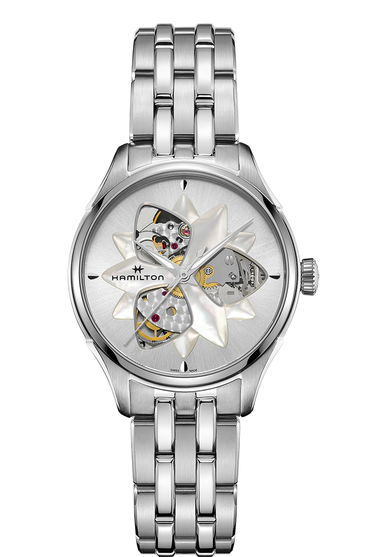 Hamilton H32115191 : Open Heart Lady Auto 34 Stainless Steel / Silver ...