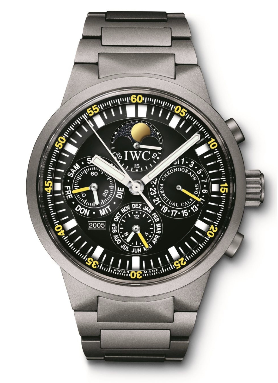 IWC IW375604 GST Perpetual Calendar Titanium / French » WatchBase