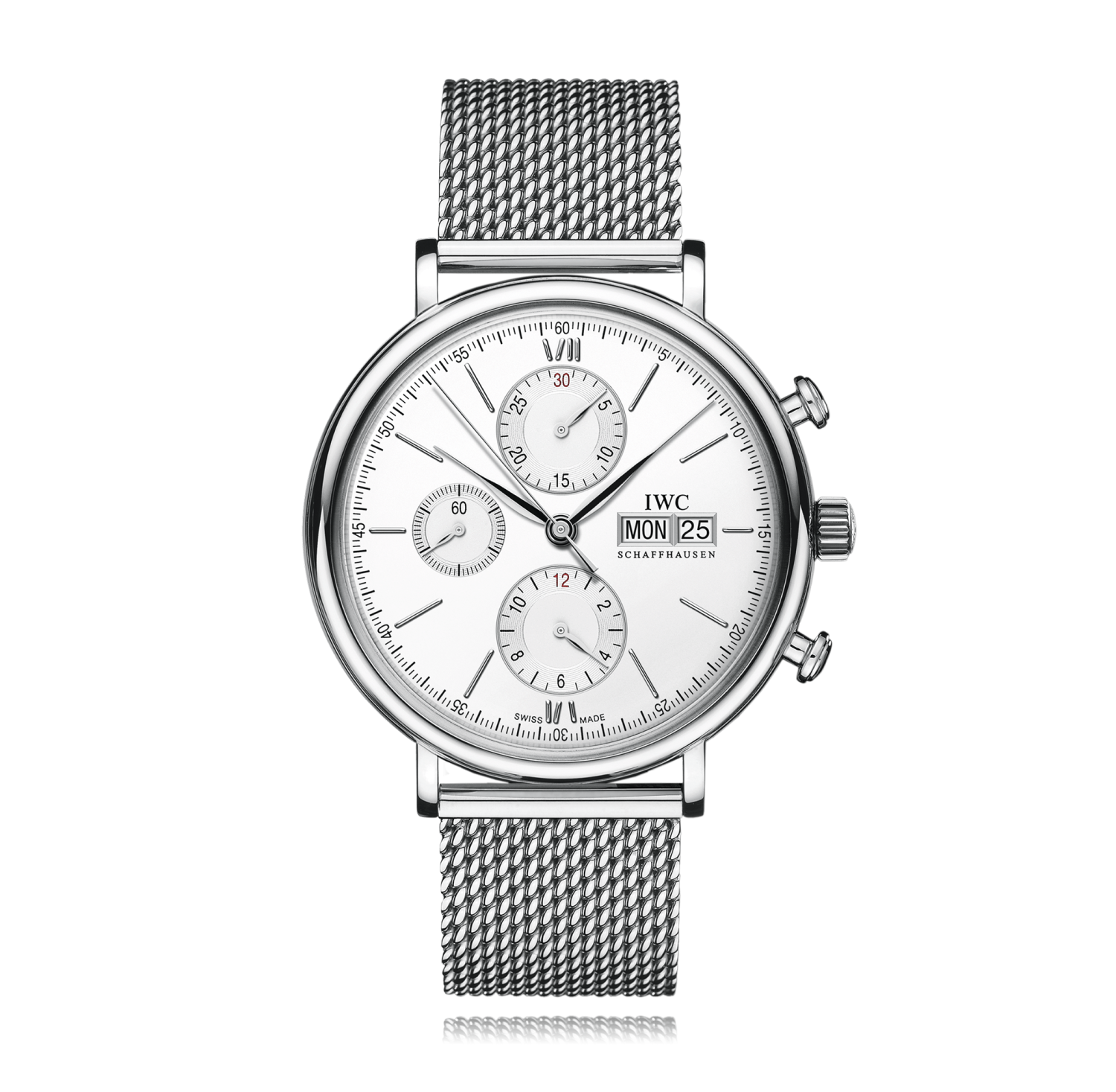 IWC IW3910 32 Portofino Chronograph Stainless Steel Silver