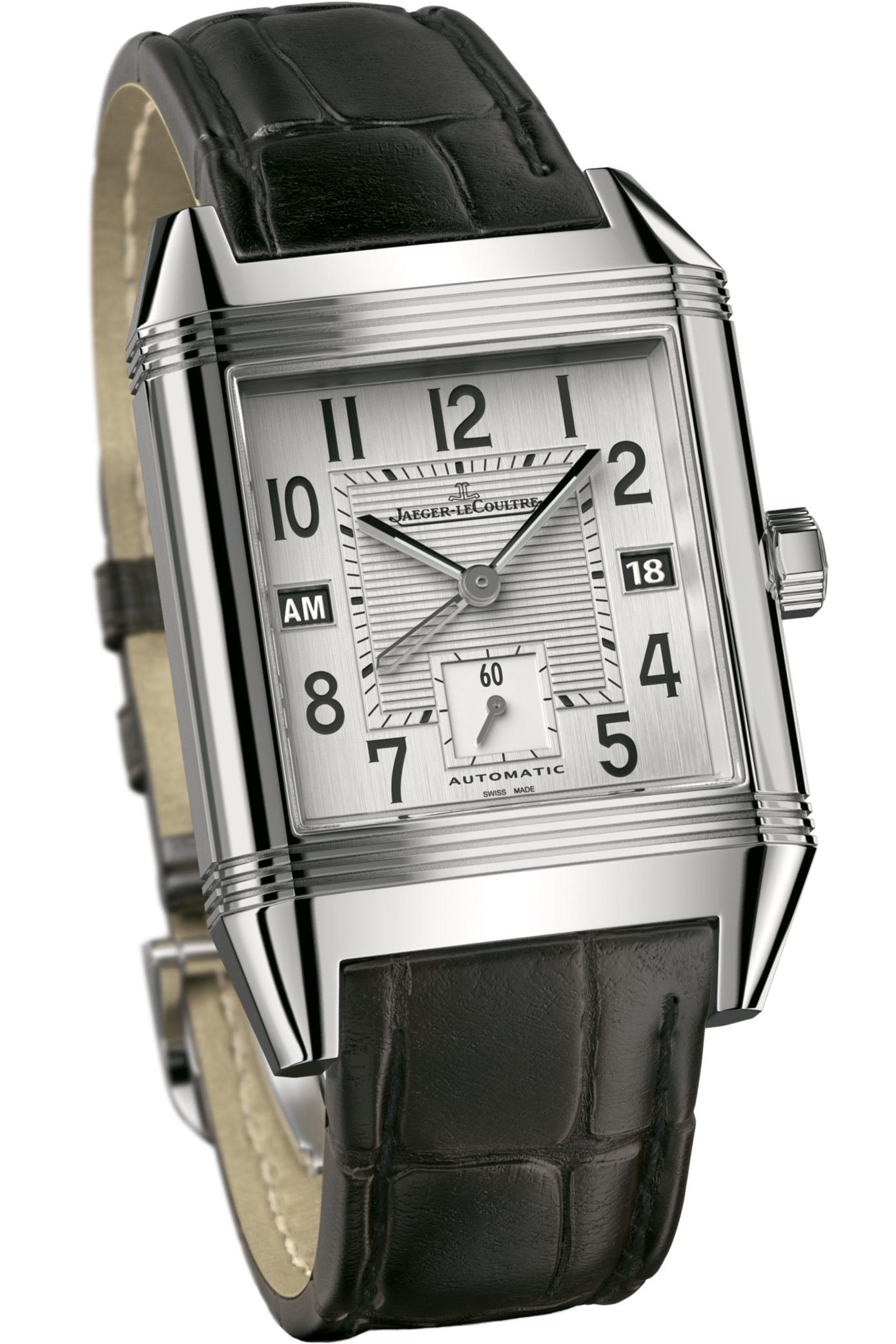Jaeger LeCoultre 7008420 Reverso Squadra Hometime Stainless Steel
