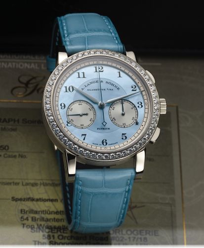 A. Lange & Söhne 823.042 : 1815 Chronograph Diamond / MOP blue