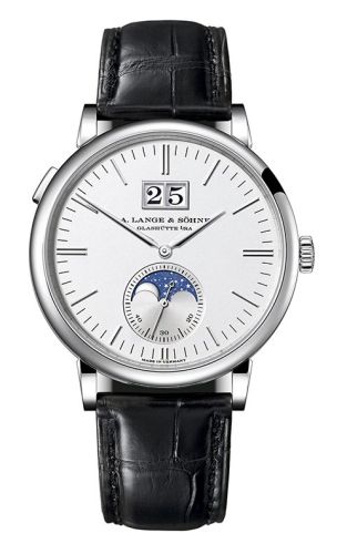 A. Lange & Söhne 384.026 : Saxonia Moonphase White Gold / Silver