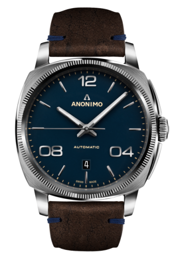 Anonimo AM-4000.01.108.K35 : Epurato Automatic Stainless Steel / Blue / Leather