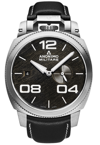 Anonimo AM-1020.01.001.A01 : Militare Automatic Stainless Steel / Black / Leather