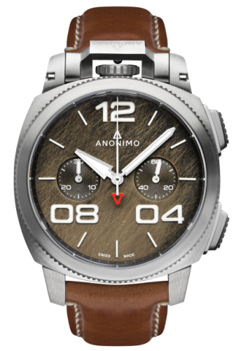 Anonimo AM-1120.01.002.A02 : Militare Chrono Stainless Steel / Bronze / Leather