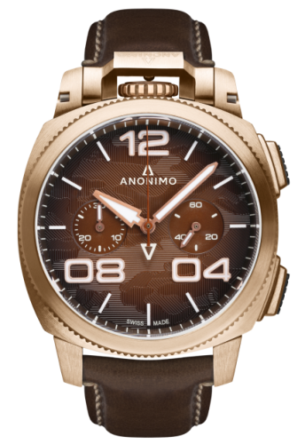 Anonimo AM-1123.01.001.A04 : Militare Automatic Bronze / Brown Camouflage / Leather