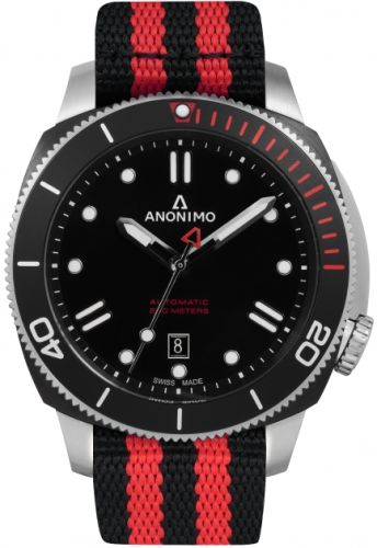 Anonimo AM-1002.01.001.A11 : Nautilo Automatic Stainless Steel / DLC / Black / NATO