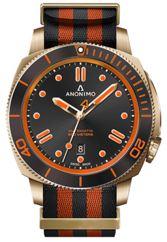 Anonimo AM 1002.12.007.A17 Nautilo Automatic Bronze Black