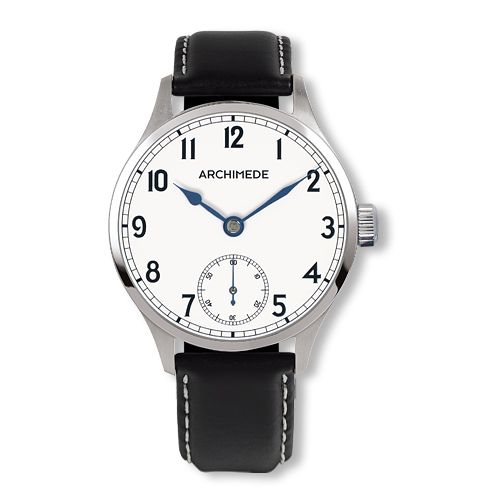 Archimede UA7929-H1.1 : DeckWatch Stainless Steel / Silver / Black Leather