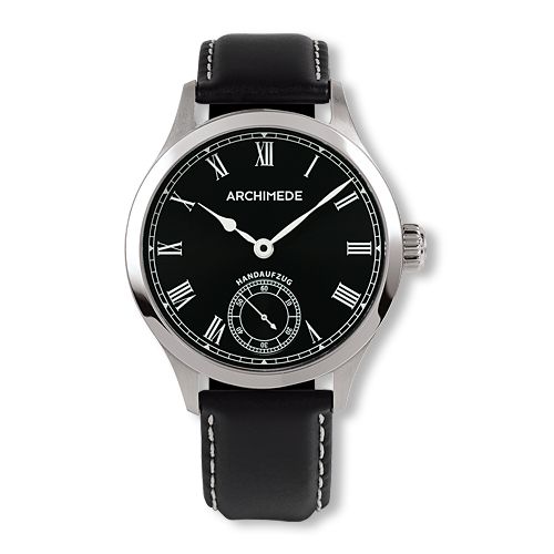 Archimede UA7952-H4.1 : DeckWatch Stainless Steel / Black / Black Leather