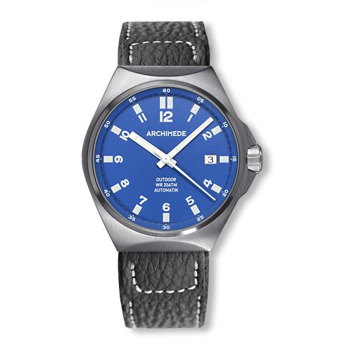 Archimede UA8239-A3.1-H : OutDoor 39 Protect Stainless Steel / Blue / Leather