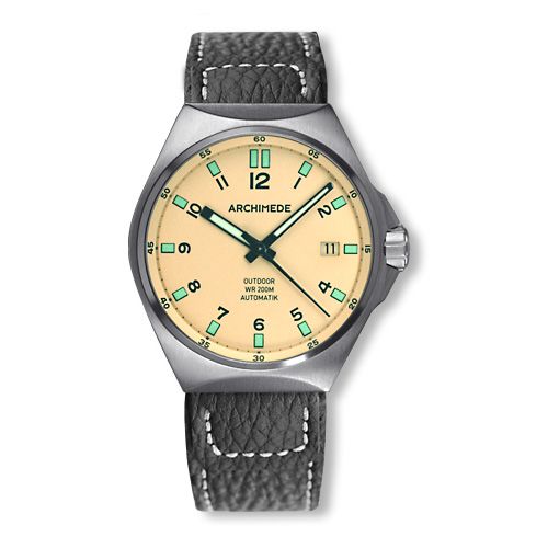 Archimede UA8239-A5.1-H : OutDoor 39 Protect Stainless Steel / Cream / Leather