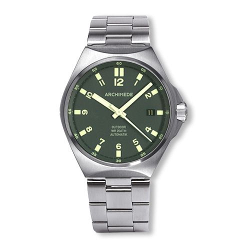 Archimede UA8239B-A4.1-H : OutDoor 39 Protect Stainless Steel / Green / Bracelet