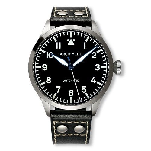 Archimede UA7949-A1.1 : Pilot 45 Automatic Stainless Steel / Black