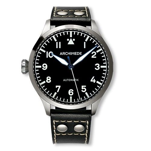 Archimede UA7949-A1.1-L : Pilot 45 Automatic Stainless Steel / Black