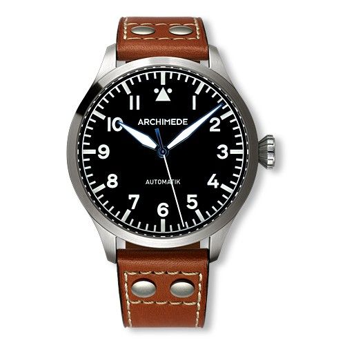 Archimede UA7949-A1.2 : Pilot 45 Automatic Stainless Steel / Black