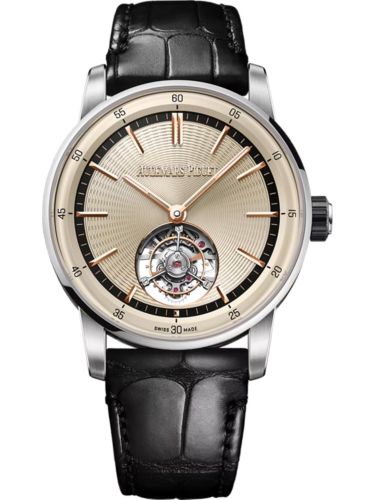 Audemars Piguet 26396NB.OO.D002CR.01 : CODE 11.59 Tourbillon Selfwinding White Gold - Ceramic / Beige
