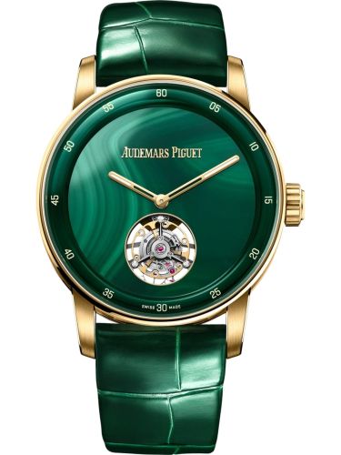 Audemars Piguet 26665BA.OO.D412CR.01 : CODE 11:59 Flying Tourbillon Yellow Gold / Malachite