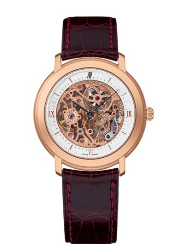 Audemars Piguet 15058OR.OO.A067CR.01 : Jules Audemars Skeleton Hand-Wound Pink Gold / Silver