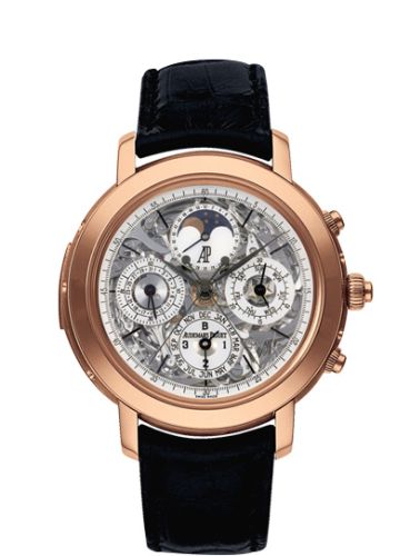 Audemars Piguet 25996OR.OO.D002CR.01 : Jules Audemars Grande Complication Pink Gold / Openworked