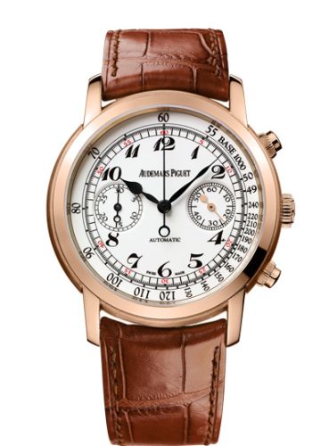 Audemars Piguet 26100OR.OO.D088CR.01 : Jules Audemars 26100 Chronograph Pink Gold / White Vintage