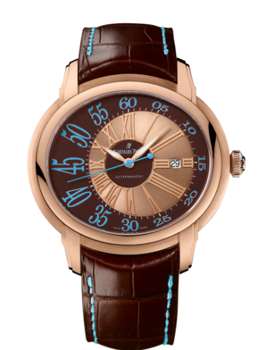 Audemars Piguet 15320OR.OO.D095CR.01 : Millenary Self-Winding Pink Gold / Brown