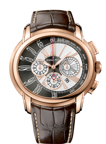 Audemars Piguet 26145OR.OO.D093CR.01 : Millenary Chronograph Pink Gold / Brown