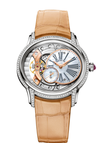 Audemars Piguet 77247BC.ZZ.A813CR.01 : Millenary Hand-wound White Gold / Mother of Pearl