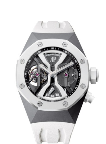 Audemars Piguet 26580IO.OO.D010CA.01 : Royal Oak Concept 26580 GMT Tourbillon Titanium / White Ceramics