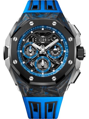 Audemars Piguet 26650FO.OO.D353CA.01 : Royal Oak Concept Split Second Chronograh GMT Large Date Titanium / Skeleton