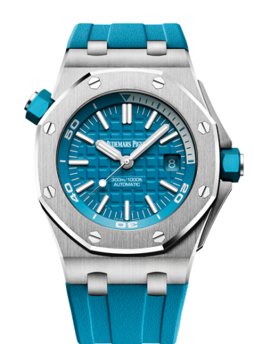 Audemars Piguet 15710ST.OO.A032CA.01 : Royal Oak Offshore Diver Stainless Steel / Turquoise