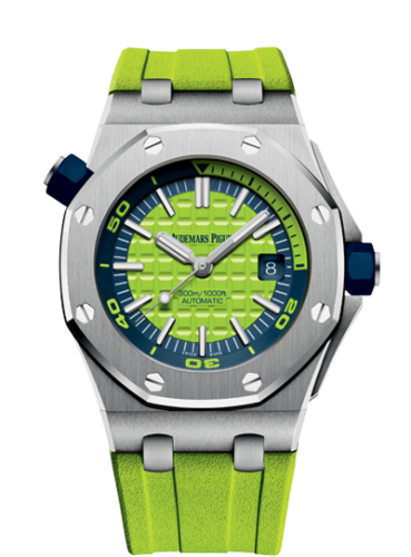 Audemars Piguet 15710ST.OO.A038CA.01 : Royal Oak Offshore Diver Stainless Steel / Green