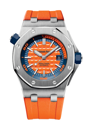 Audemars Piguet 15710ST.OO.A070CA.01 : Royal Oak Offshore Diver Stainless Steel / Orange