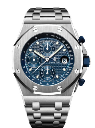 Audemars Piguet 26237ST.OO.1000ST.01 : Royal Oak Offshore 26237 Stainless Steel / Blue / Bracelet / 25th Anniversary