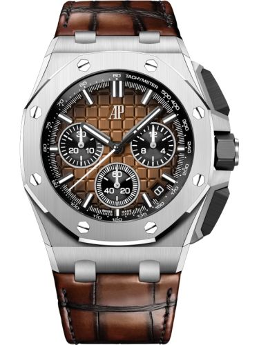 Audemars Piguet 26420ST.OO.A828CR.01 : Royal Oak Offshore 43 Stainless Steel / Brown