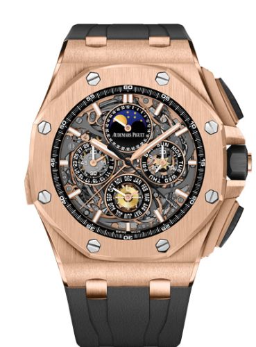 Audemars Piguet 26571OR.OO.A002CA.01 : Royal Oak OffShore 26571 Grande Complication Pink Gold / Black