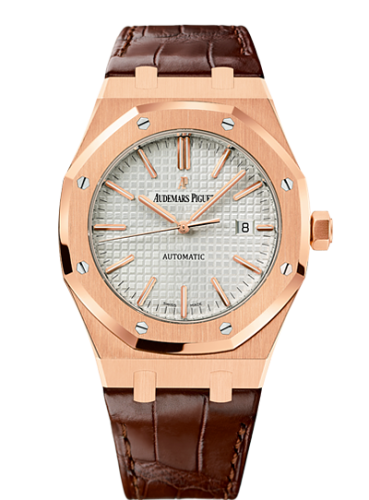 Audemars piguet royal hot sale oak 15400 leather strap