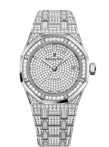 Audemars Piguet 15452BC.ZZ.1258BC.01 : Royal Oak Selfwinding 37 White Gold / Diamond / Diamond