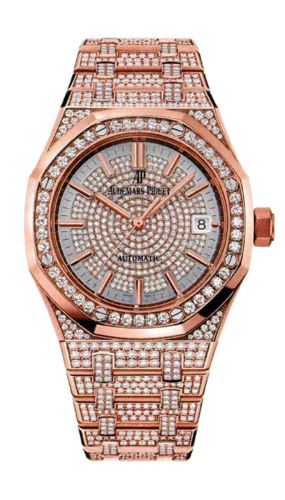 Audemars Piguet 15452OR.ZZ.1258OR.01 : Royal Oak 15452 Selfwinding Pink Gold / Diamond