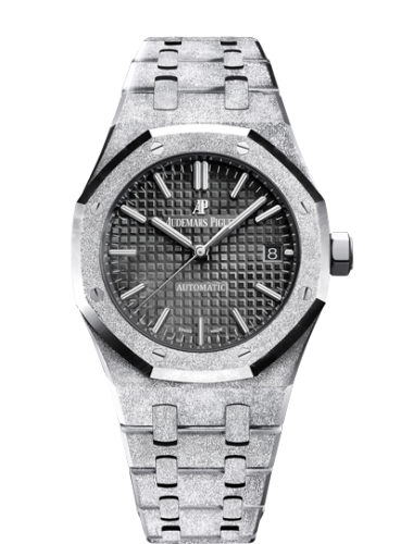 Audemars Piguet 15454BC.GG.1259BC.03 : Royal Oak 15454 Selfwinding Frosted White Gold / Black